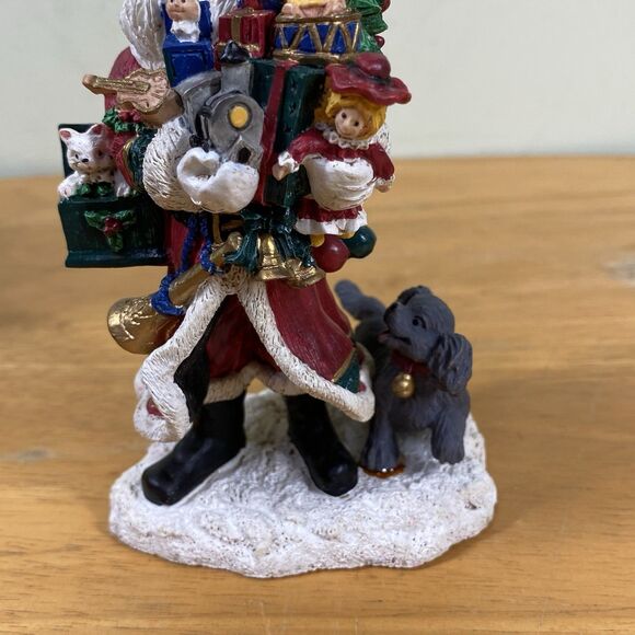 Santa's From Around The World American Santa Figurine 1994 Made in China - Picture 4 of 16